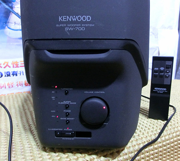 低音炮有源二手原装进口健伍sw700鹦鹉功能完好低音炮