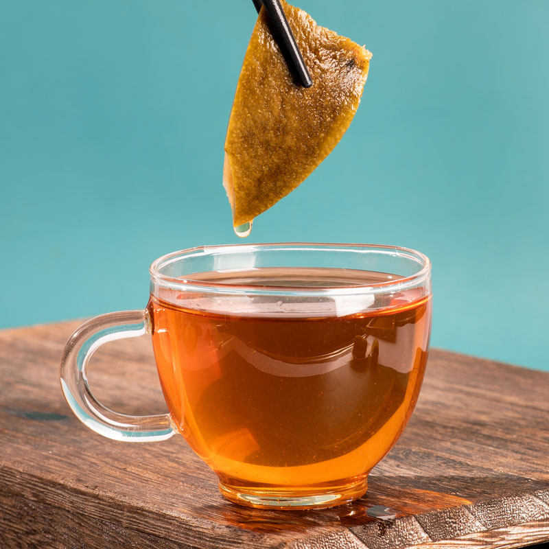 赖李园果皮七爪化橘红茶茶化州橘红