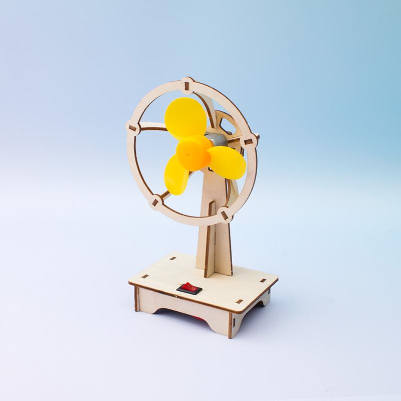 自制电风扇小学生科技制作diy模型科学实验木制拼装科学实验