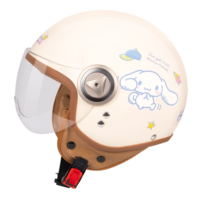 var成人大耳电动摩托车头盔男女通用夏季防晒摩托车头盔