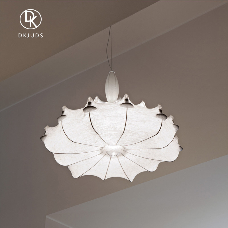 吊灯意大利zeppelin蚕丝布艺北欧简约别墅大堂客厅卧室