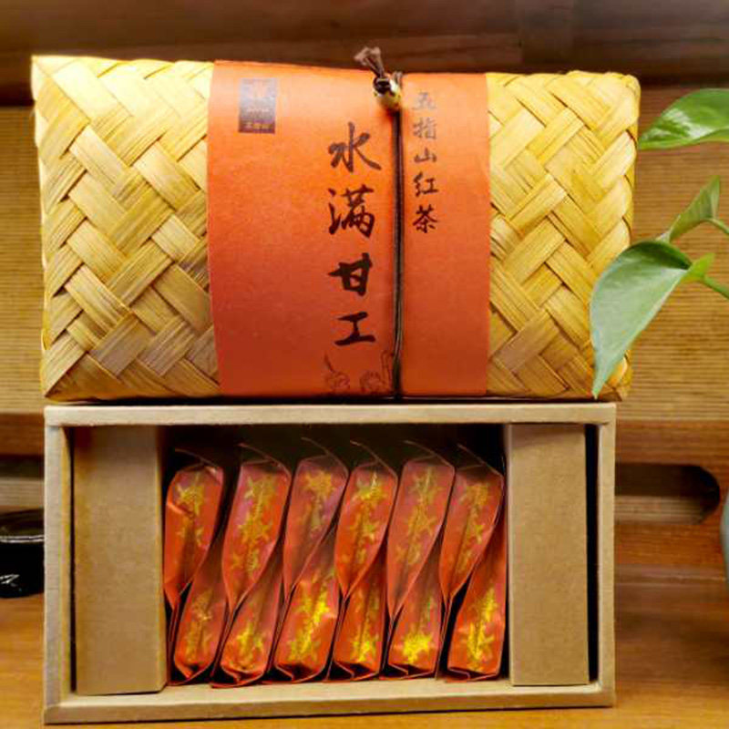 海南五指山水满乡甘工小竹编红茶60g盒装