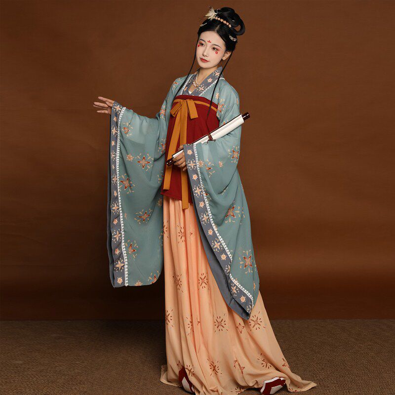 昔年原创汉服女南宫南北朝大袖襦交领中国风魏晋汉服