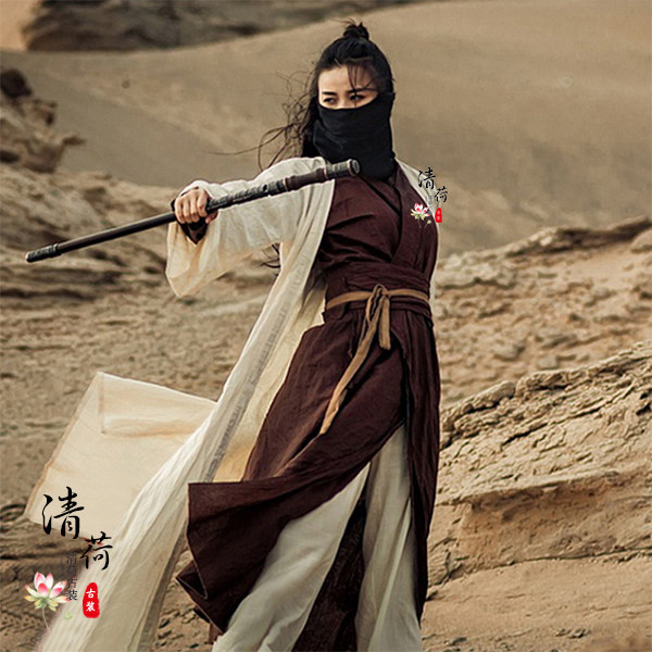 古装影视女侠侠女汉服侠客古风女士骑马大漠民族服装