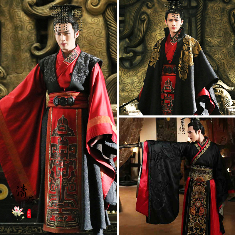古装皇帝影视秦始皇战国秦朝服汉服男汉朝大臣民族服装