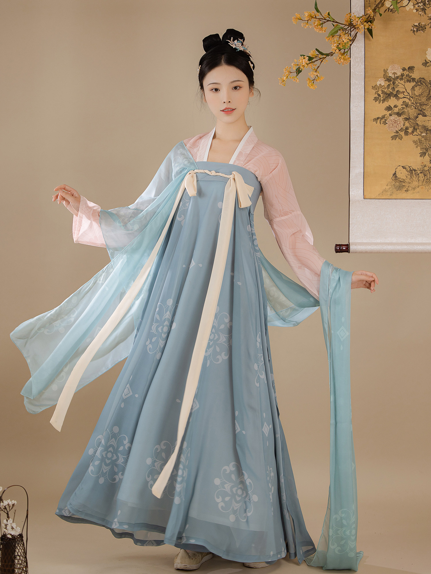 素羽华裳齐胸衫裙唐制汉服女正品原创复原仙气汉服