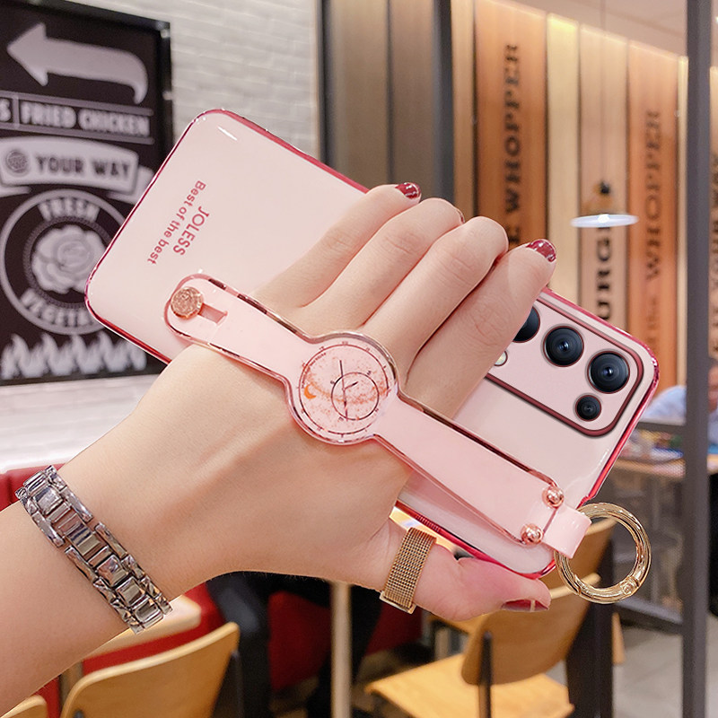 opporeno5oopp华潮奢华por斜跨背肩腕带opop网红手机保护套