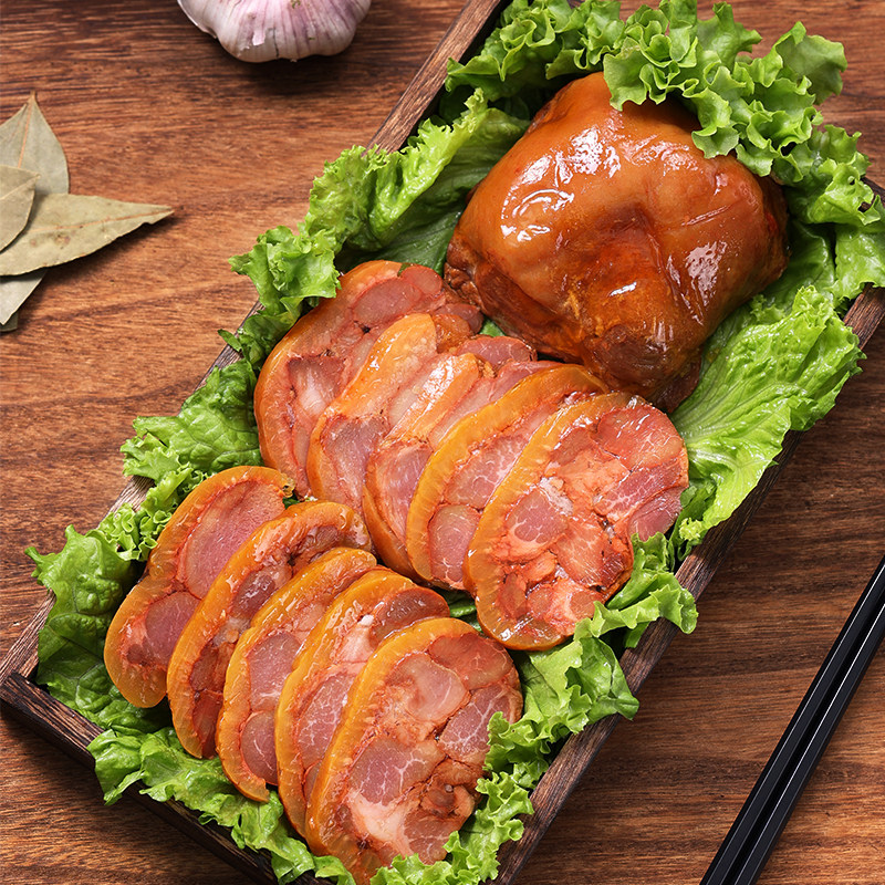 脱骨肘子五香猪肘真空肉食袋装加热即食东北猪肉类