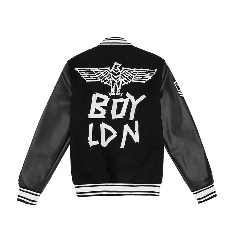 boylondon伦敦男孩秋冬夹克潮流刺绣老鹰logo夹克