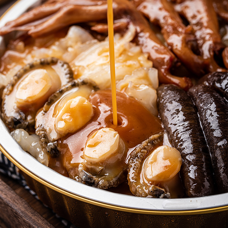 福建正宗跳墙盆菜加热即食原材料海鲜鲍鱼