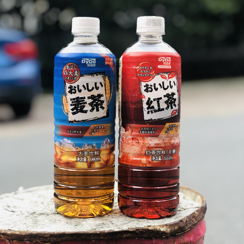 日本品牌达亦dydo红茶600ml15瓶大麦茶饮料包邮茶饮料