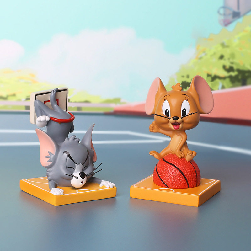 猫和老鼠运动盲盒汤姆杰瑞手办潮玩摆件礼物公仔正版收藏现货树脂
