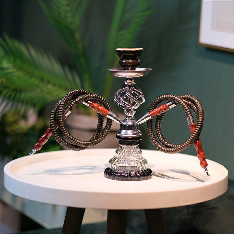 水烟全套酒吧家用ktv大中小号玻璃阿拉伯水烟shisha烟丝烟膏壶