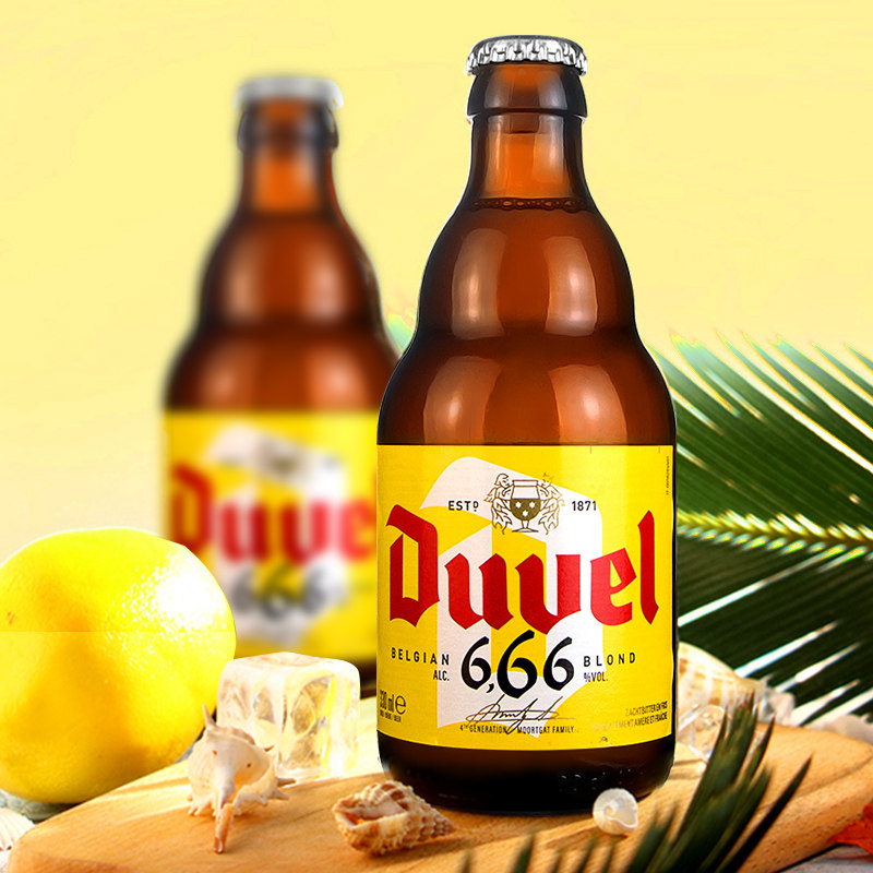 啤酒督威666比利时原装进口精酿330ml6瓶啤酒