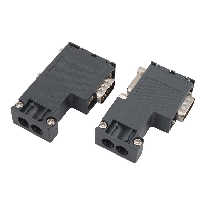 接头工贝兼容西门子dp总线连接器profibus6es70ba12连接器