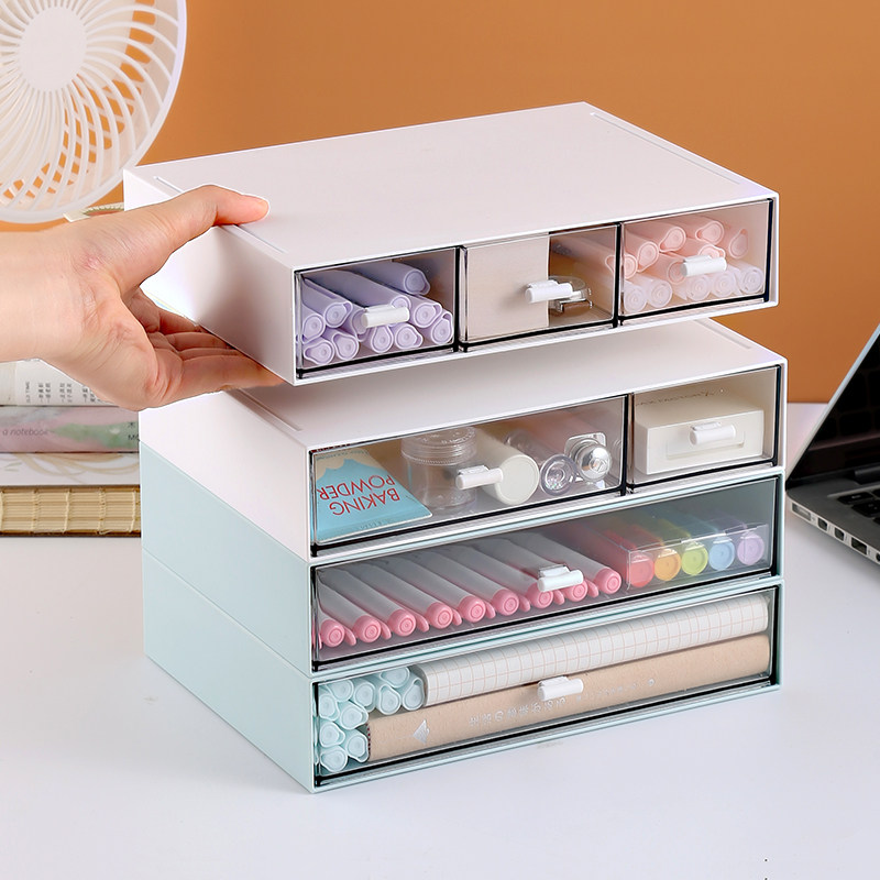 收纳抽屉桌上盒书整理杂物文具宿舍学生神器文具整理盒