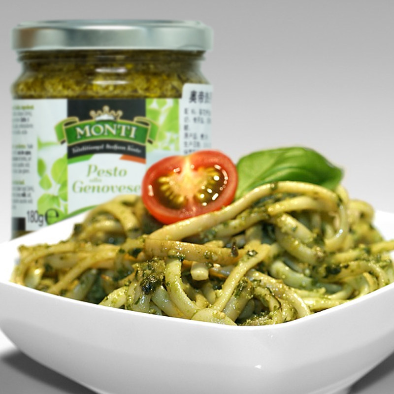 意大利进口奥帝罗勒酱罗勒酱青酱西餐调味pesto180g意大利面酱