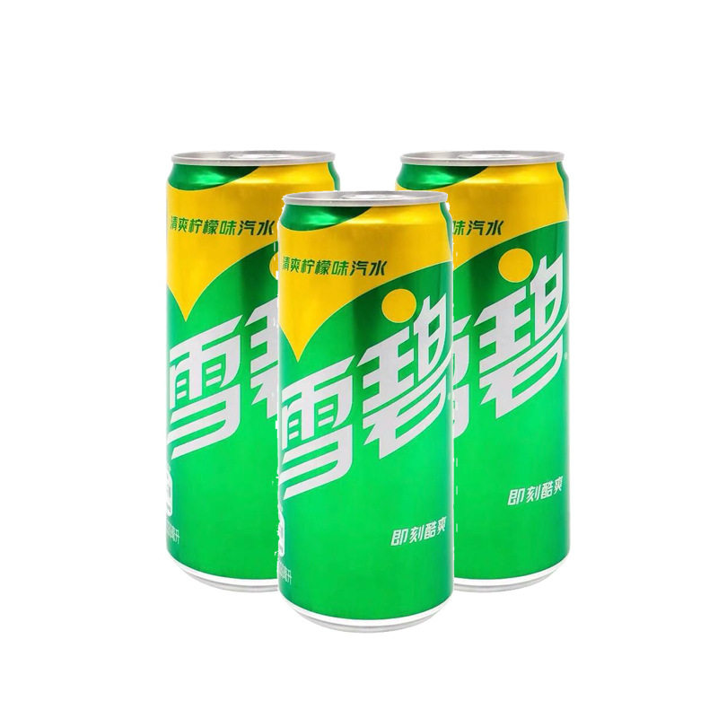 雪碧碳酸易拉罐味水柠檬清爽饮料330ml整箱24罐碳酸饮料