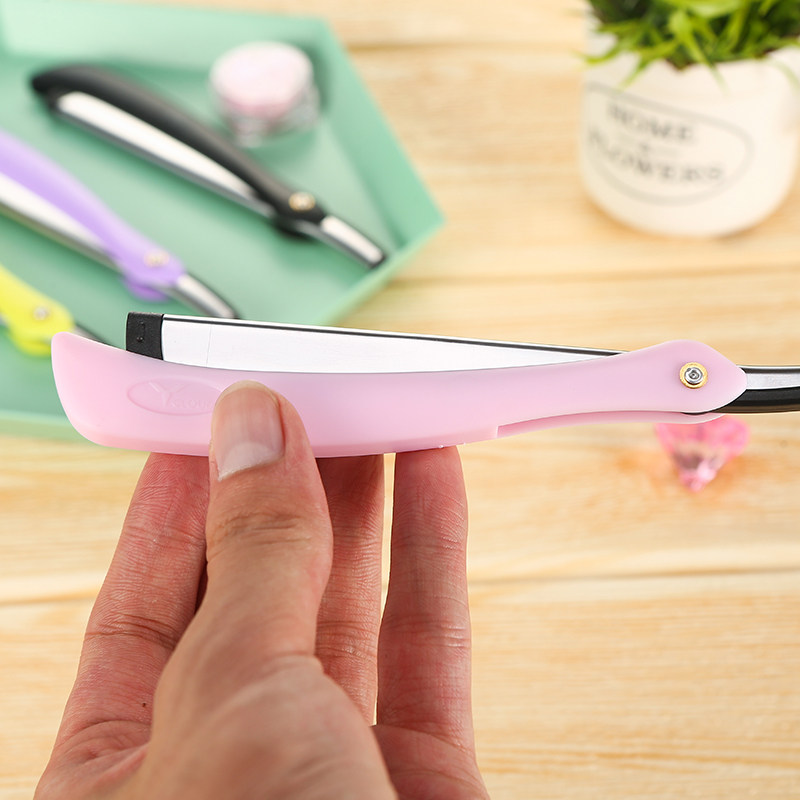 流线圆润刀柄小巧轻便易操作修眉刀