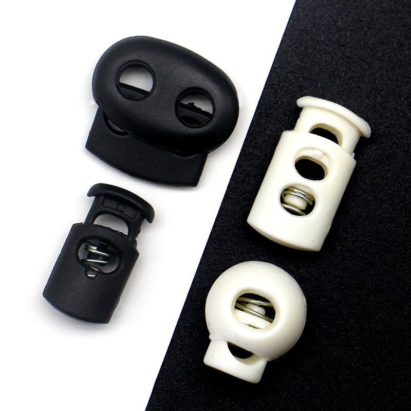 塑料弹簧扣帽子鞋带可调节松紧止绳扣衣服裤子猪鼻扣吊钟纽扣卡扣