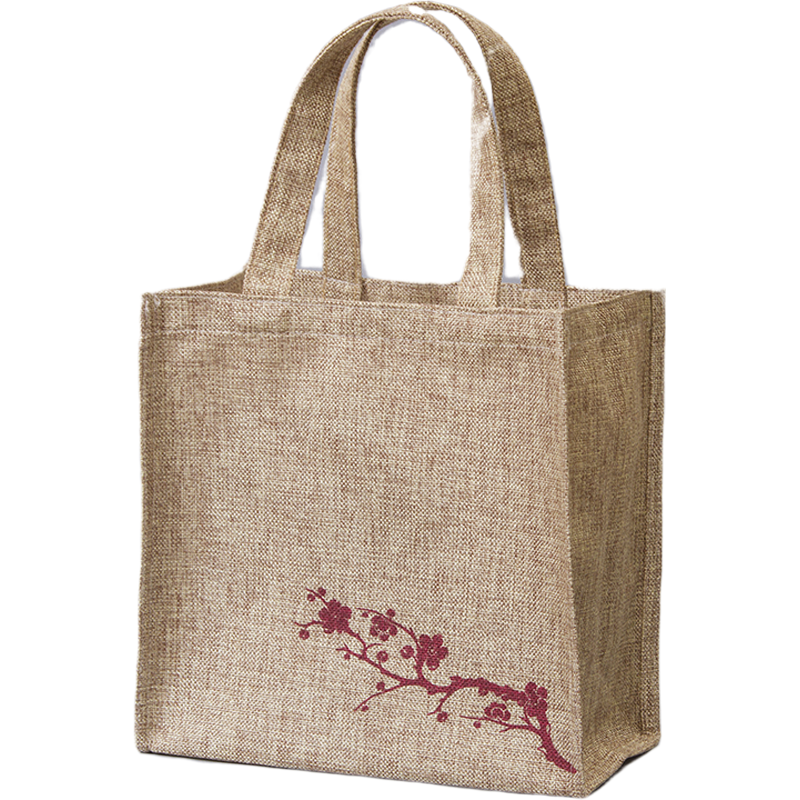 布袋手提袋帆布环保袋麻收纳定制logo图案购物购物袋