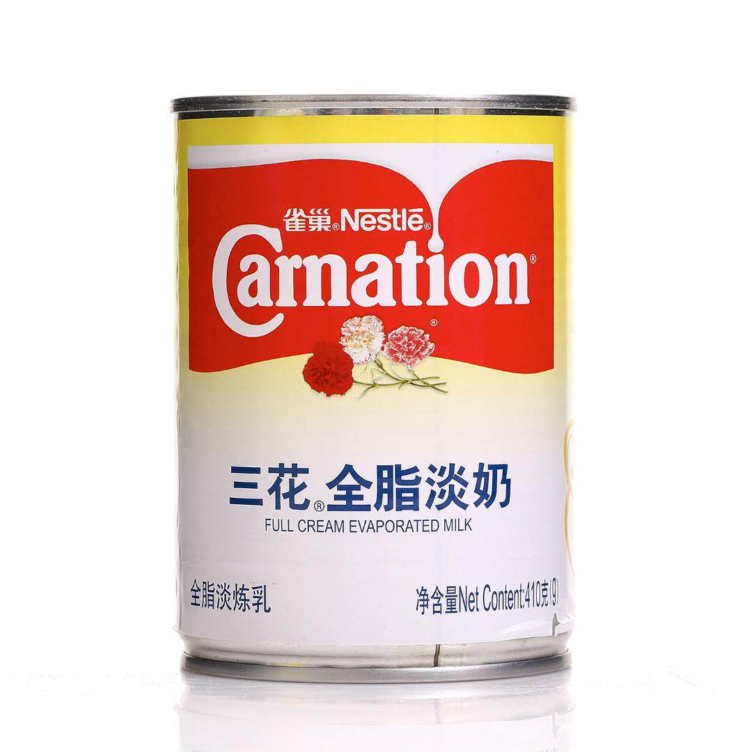 雀巢三花全脂淡奶整箱410g48罐装商用炼乳奶茶奶精炼乳