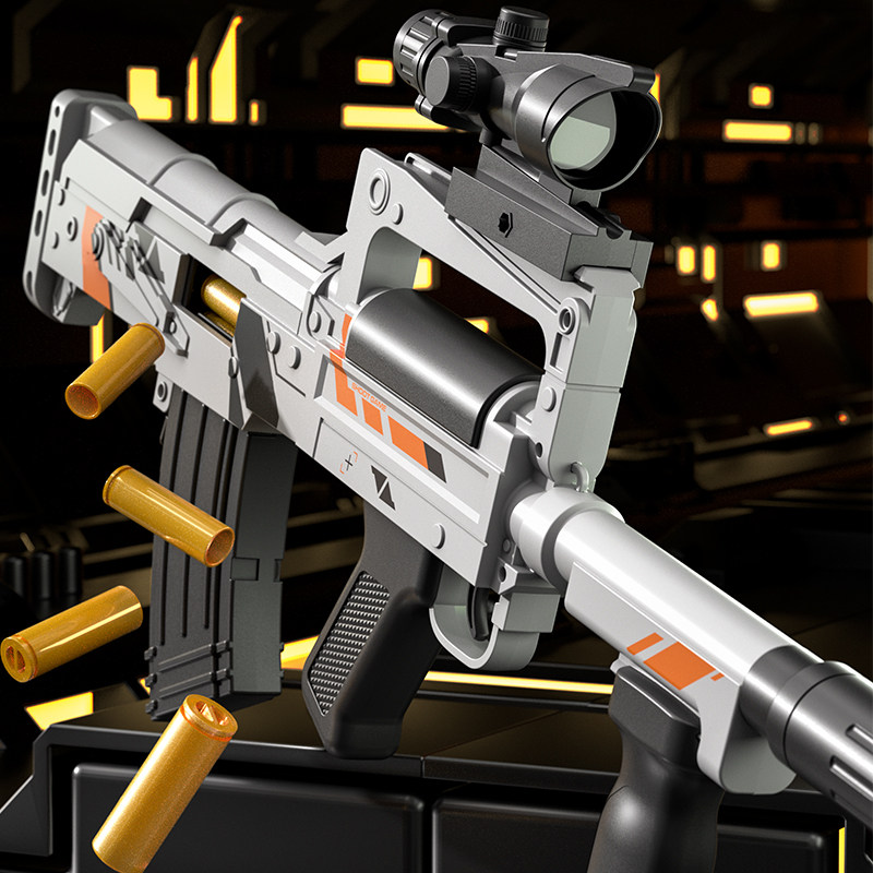 groza狗杂男孩软弹儿童玩具仿真手动抛壳冲锋突击电动玩具枪