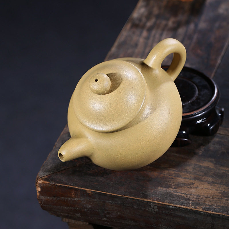 宜兴原矿本山山绿泥段紫砂壶名家手工功夫功夫茶茶壶