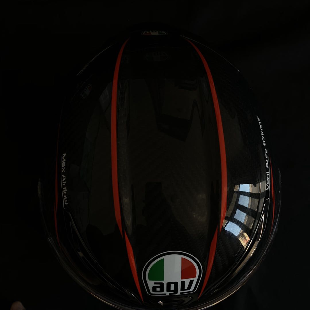 意大利agv pista gp rr 新款黑红轨迹碳钎维限量头盔赛道盔全盔