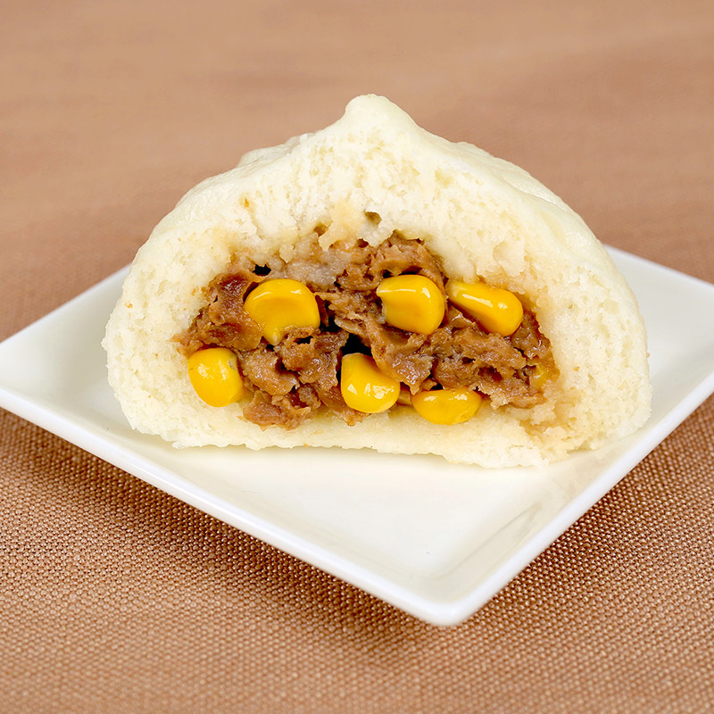 桃花手工早餐营养儿童半成品包子速冻特产点点包点