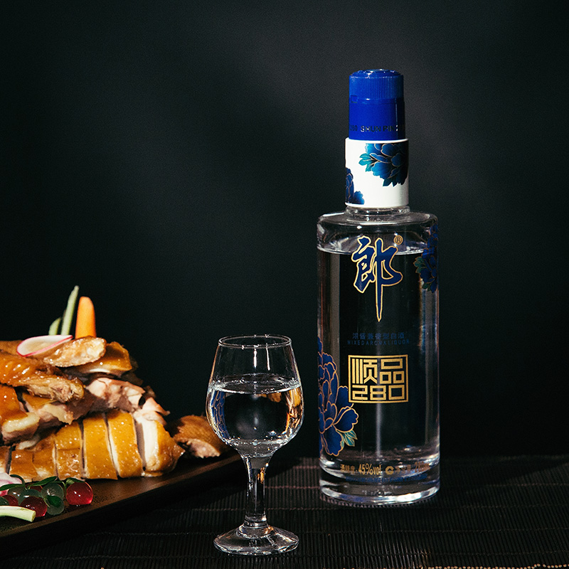 酒厂自营郎酒顺品蓝顺45度香型280ml6瓶粮食国产白酒