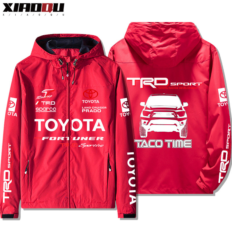 丰田普拉多霸道陆巡fj酷路越野汽车连帽上衣服夹克