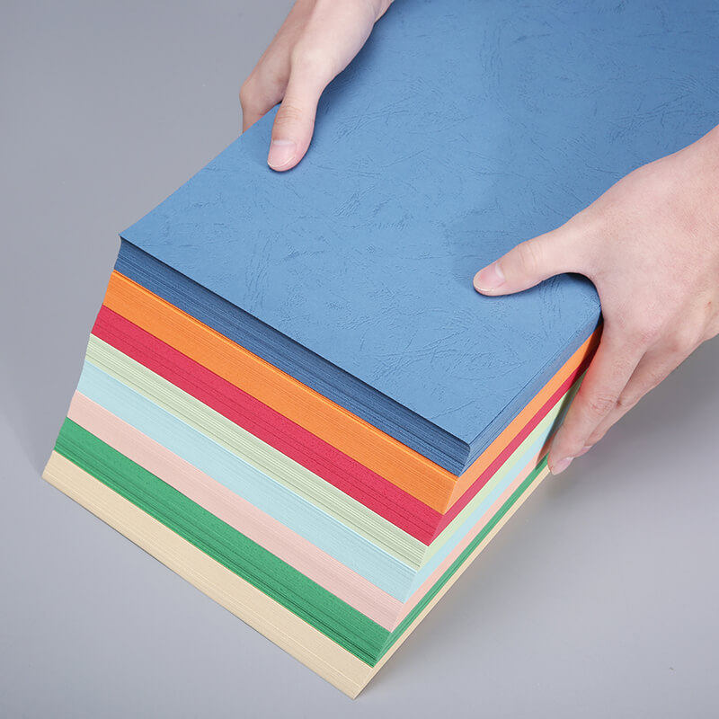 皮纹面纸封面凹凸硬卡书籍凭证合同标书文件装订耗材