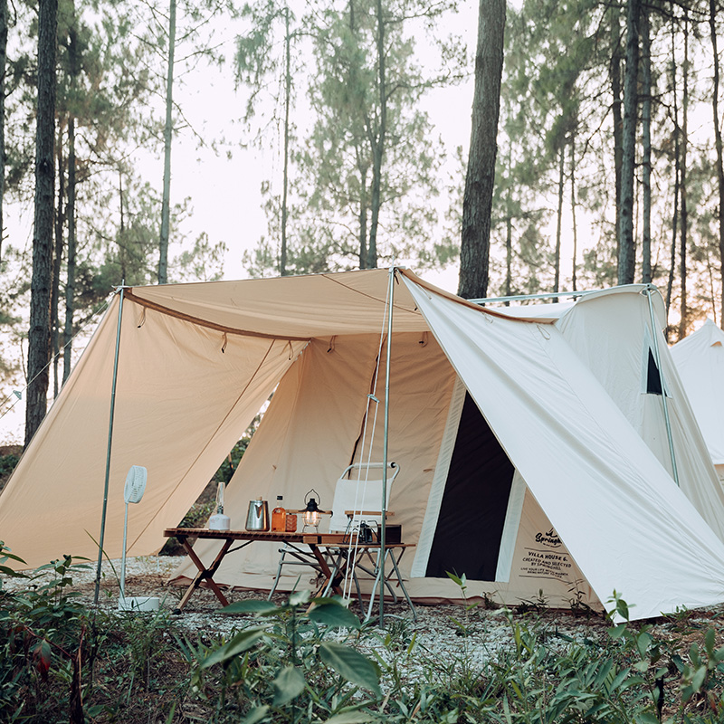 Springhill春日帐篷户外春帐3-4人露营加厚棉布便携式野营装备ins