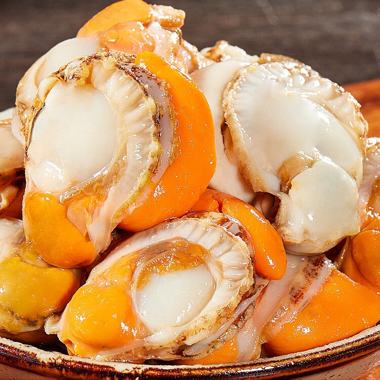 长岛北城红贝5包200g新鲜速冻带黄超大扇贝扇贝