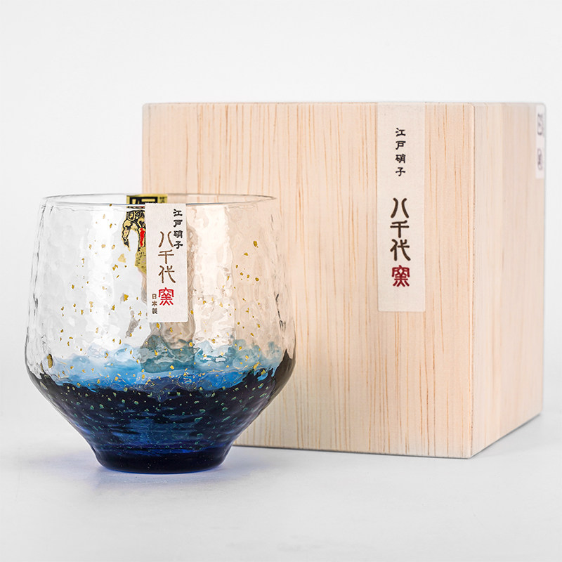 八千代星空杯日本进口东洋佐佐木水晶玻璃杯威士忌酒杯子生日礼物