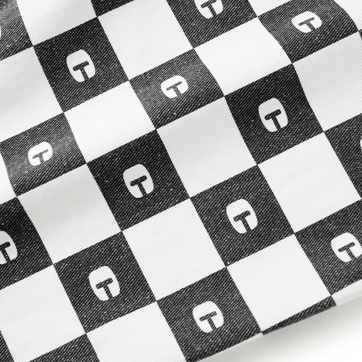 coppolella恐龙潮牌街头黑白棋格裤男女同棋盘格休闲牛仔裤休闲裤