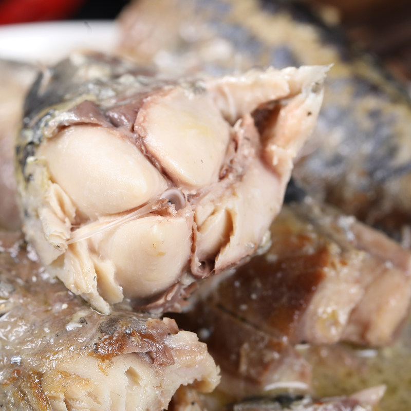 广信联华盐水鲭鱼罐头水煮青花鱼水水浸原味鱼类罐头