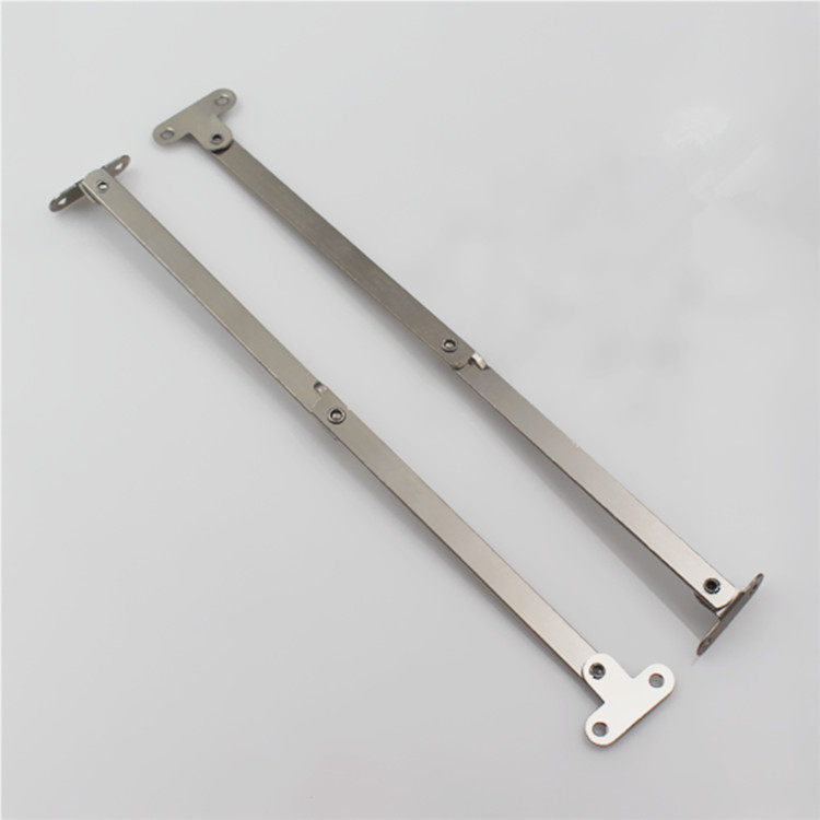 支撑加厚柜门下翻活动连接家具撑杆不锈钢折叠铰链