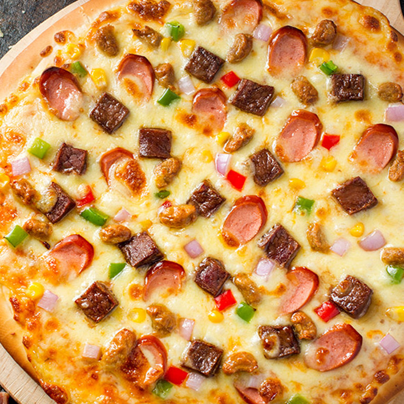 披萨美臣7寸法式牛肉芝士拉丝半成品其他烘焙半成品