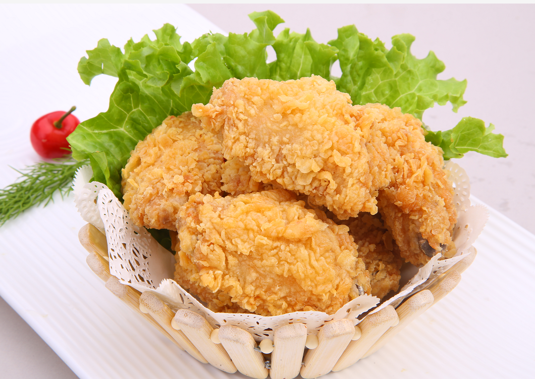 翅中先优吮指1000g香辣脆皮裹粉kfc鸡中西餐生鸡翅