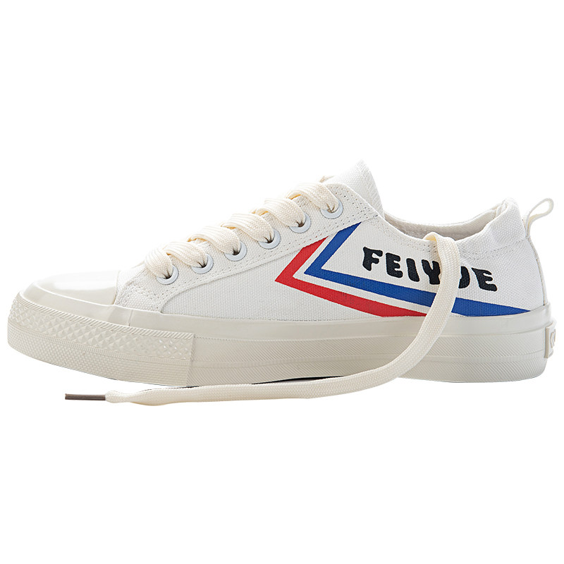 飞跃官方旗舰店官网经典款复古帆布鞋低帮男鞋小白鞋帆布鞋