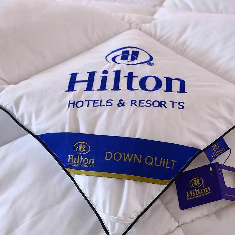 酒店希尔顿羽绒被加厚保暖白鹅棉被双人礼品盒夏凉羽绒