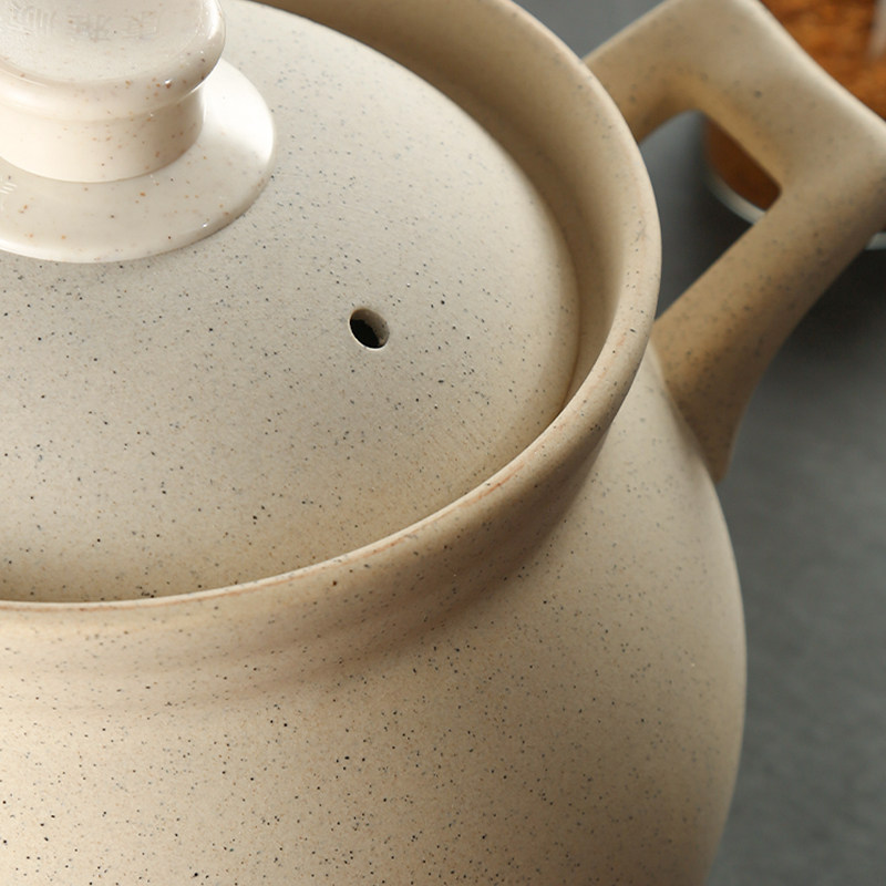 麦饭石无釉锅砂锅煲汤家用汤锅炖锅沙锅燃气煤气灶专用耐热煲汤锅