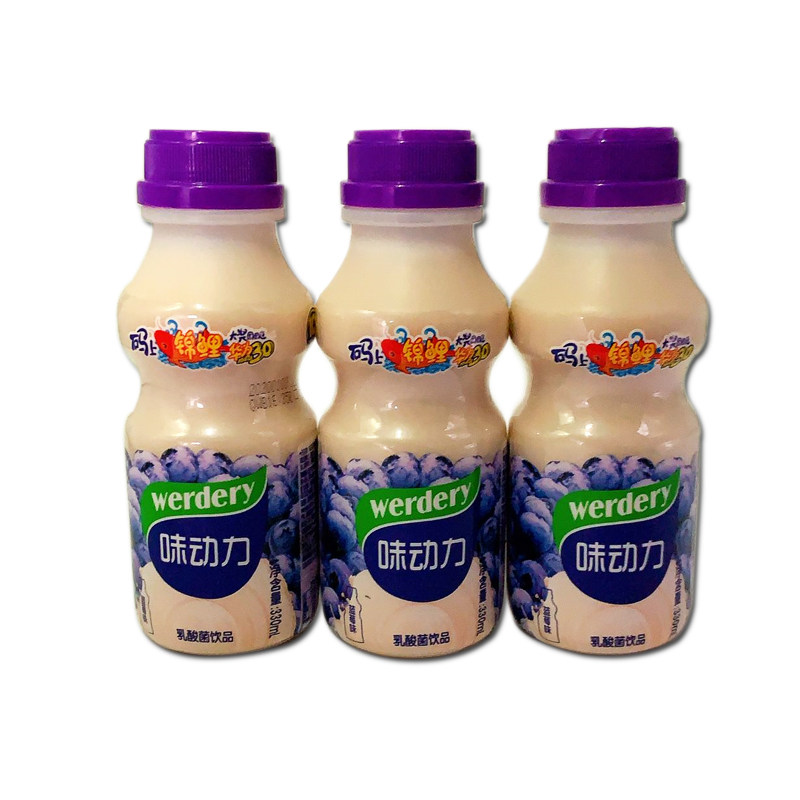 瑶味动力发酵型蓝莓330ml12瓶整箱含乳早餐饮品含乳饮料