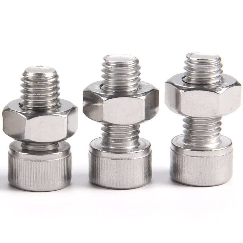 不锈钢六角螺丝螺母套装大全组合螺丝钉m3m4m5m6m8m10m12mm螺栓