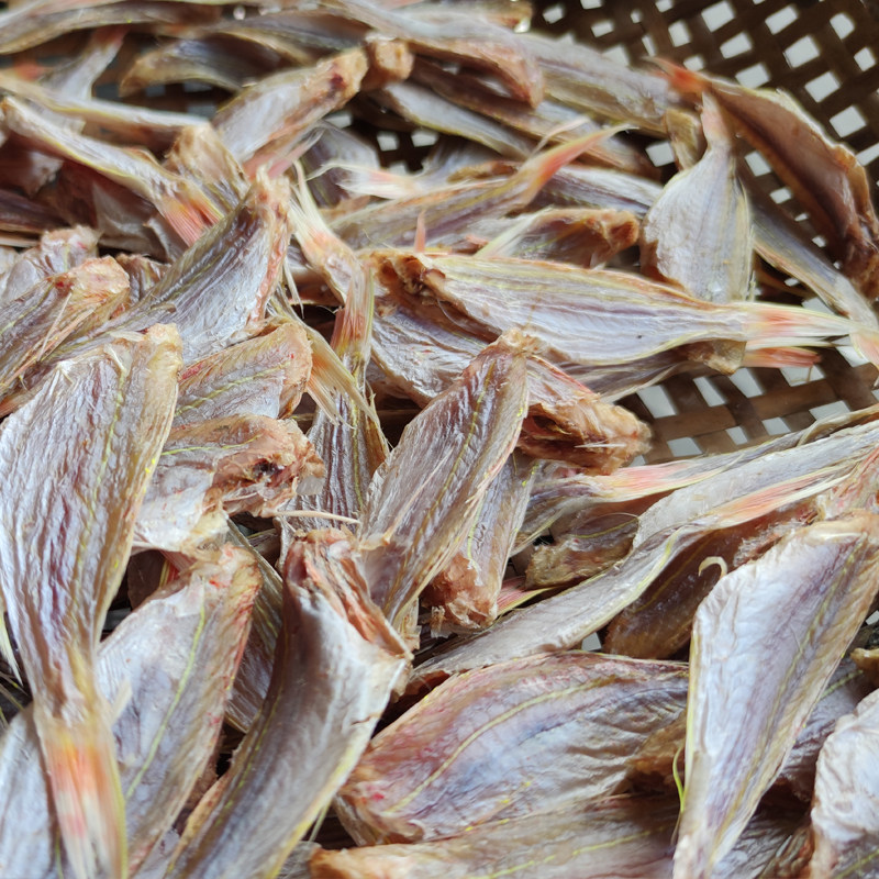 阿渔渔民自晒金线鱼干刀鲤鱼干海捕小咸鱼金丝鱼干