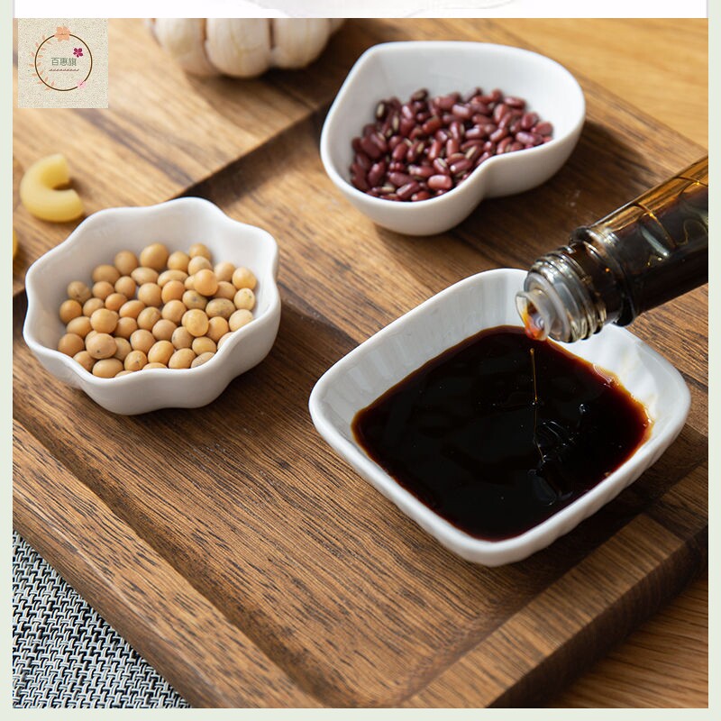 碟子小碟5个装3英寸创意酱料调味饺子蘸料酱油碟