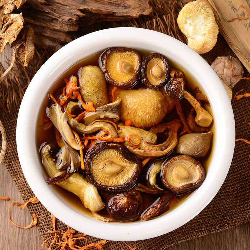 云南特产汤包七彩菌菇包菌类松茸干货煲汤食材松茸