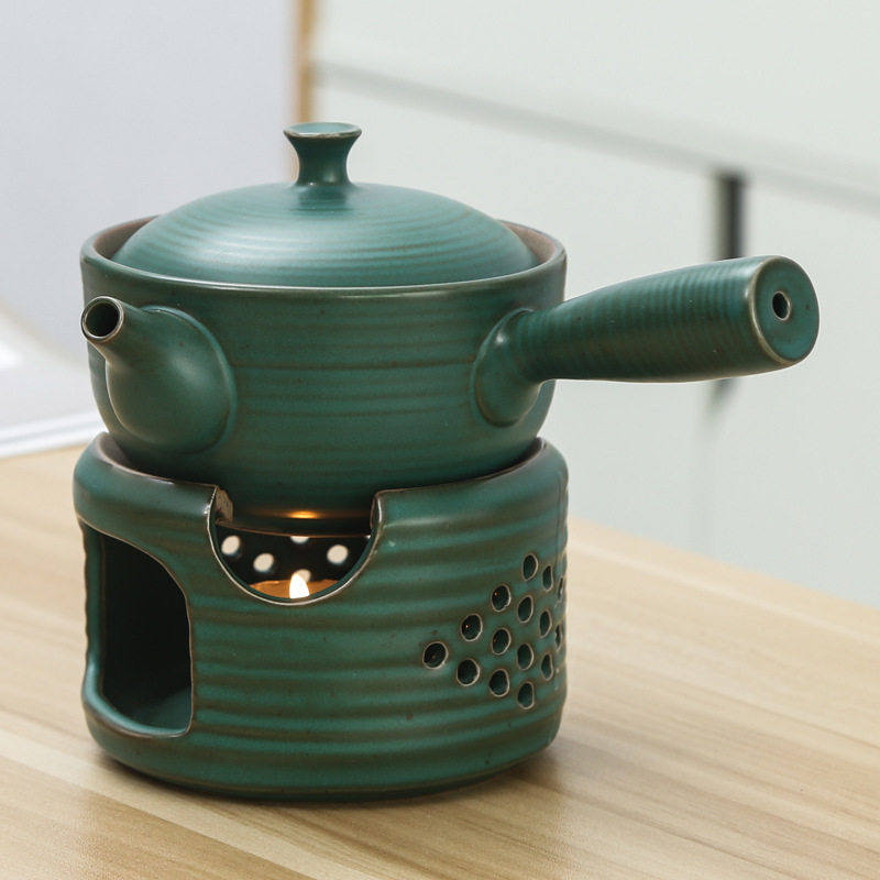 茶壶茶具煮茶加热烧茶茶道陶瓷茶炉蜡烛底座开水器